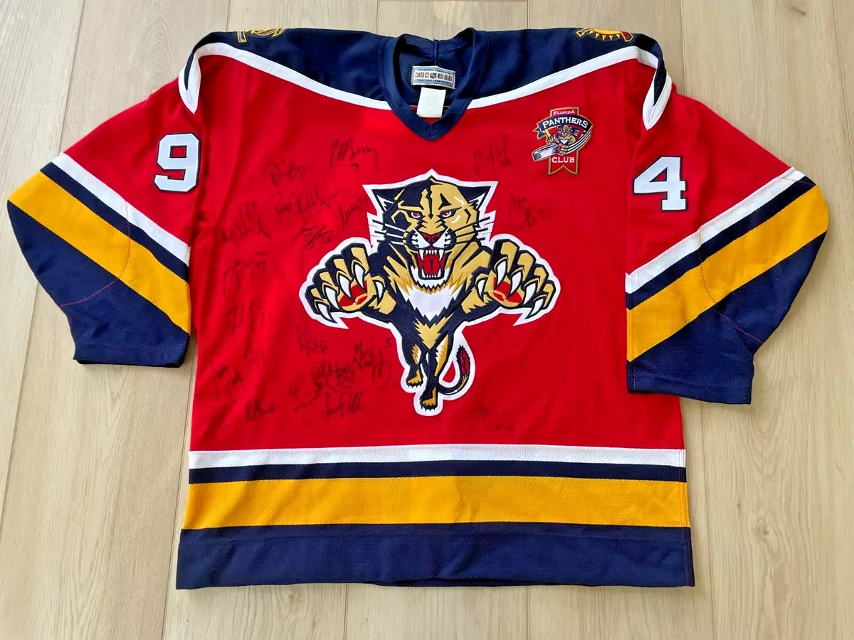 1st year team signed Florida Panthers hockey jersey, 1993-94