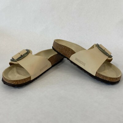 New w/o Box Birkenstock Madrid Big Amplified Buckle Almond Narrow - Select Size