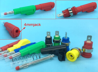 4mm Banana plug Binding Post Telescopic Stackable Plug Connector ...