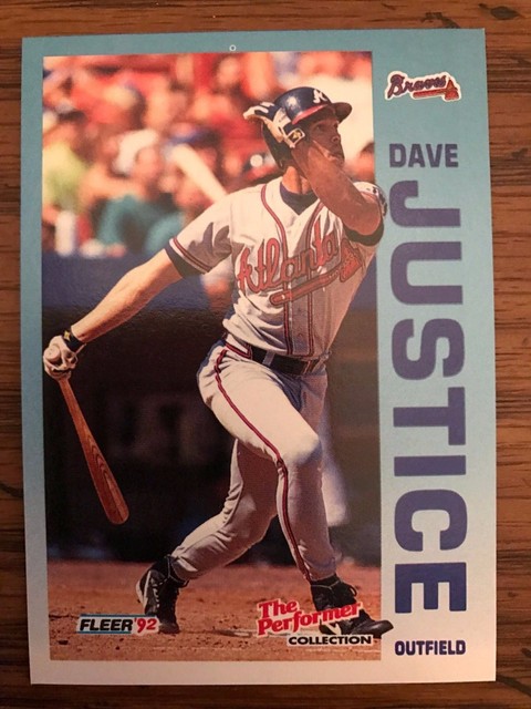 1992 Fleer The Performer David Justice Atanta Braves 8 | eBay