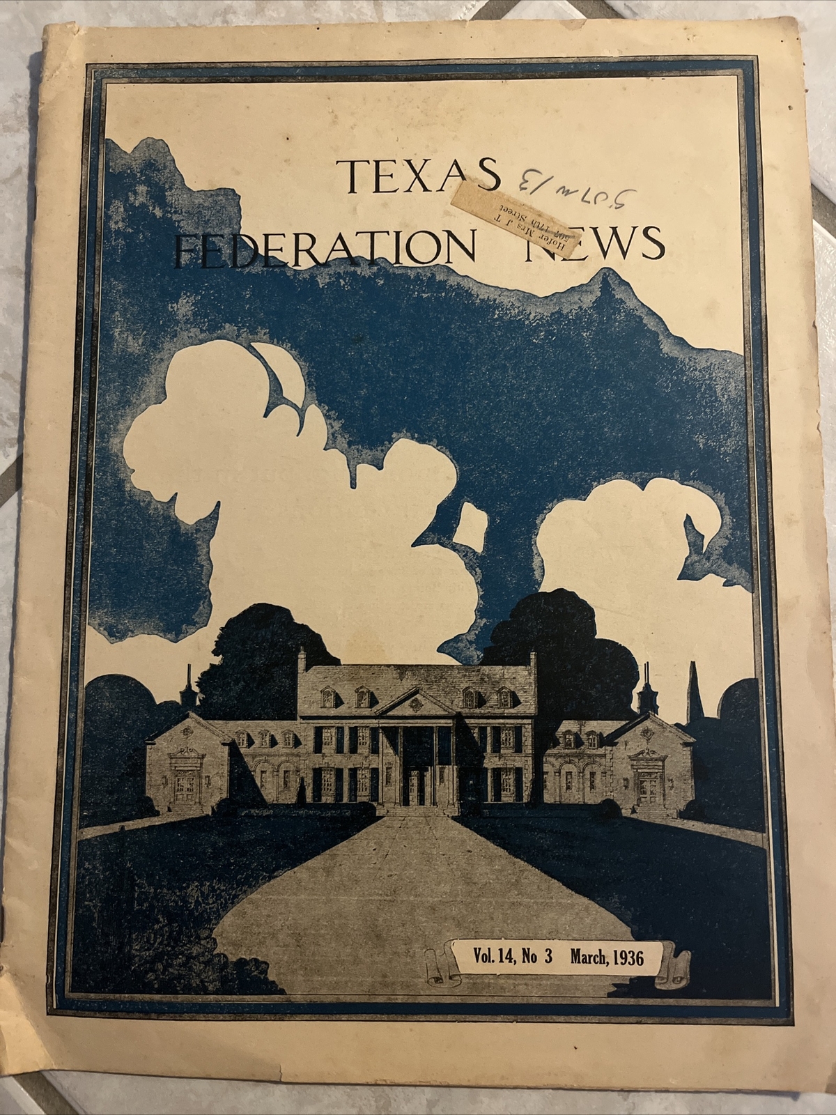 Texas Federation News March 1936 Magazine A1