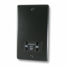 Classic Matt Black Plug Sockets Light Switches Dimmers - Whole Range available