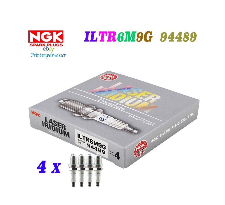 Spark Plug Laser Iridium NGK 94489 ILTR6M9G set of 4PC