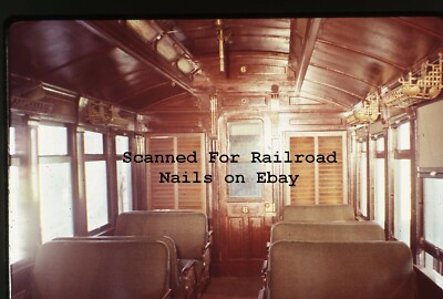 Aug 1972 Orig Kodacolor Dia Sierra Railroad Car Interior Jamestown California