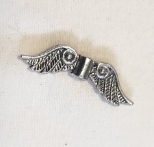 1 Angel Wings Pewter Charm 1 Inch