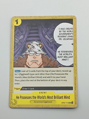 One Piece TCG Einzelkart He Possesses the World´s most brilliant mindEnglisch NM
