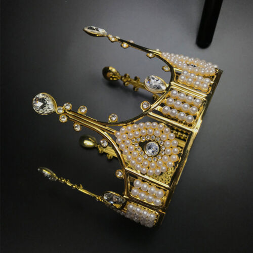  Bride Headpieces for Wedding Vintage Decor Crystal Crown Baroque - Picture 1 of 11