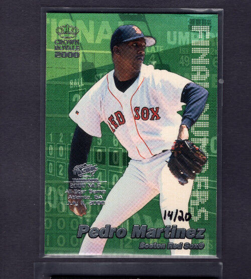2000 PACIFIC CROWN ROYALE FINAL NUMBERS ALL-STAR EMBOSSED #6 PEDRO MARTINEZ #/20
