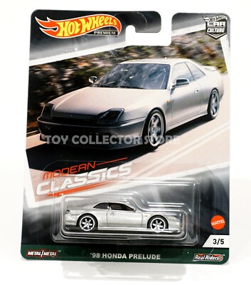 Hot Wheels Modern Classics Honda Prelude Diecast Silver BB6 Car