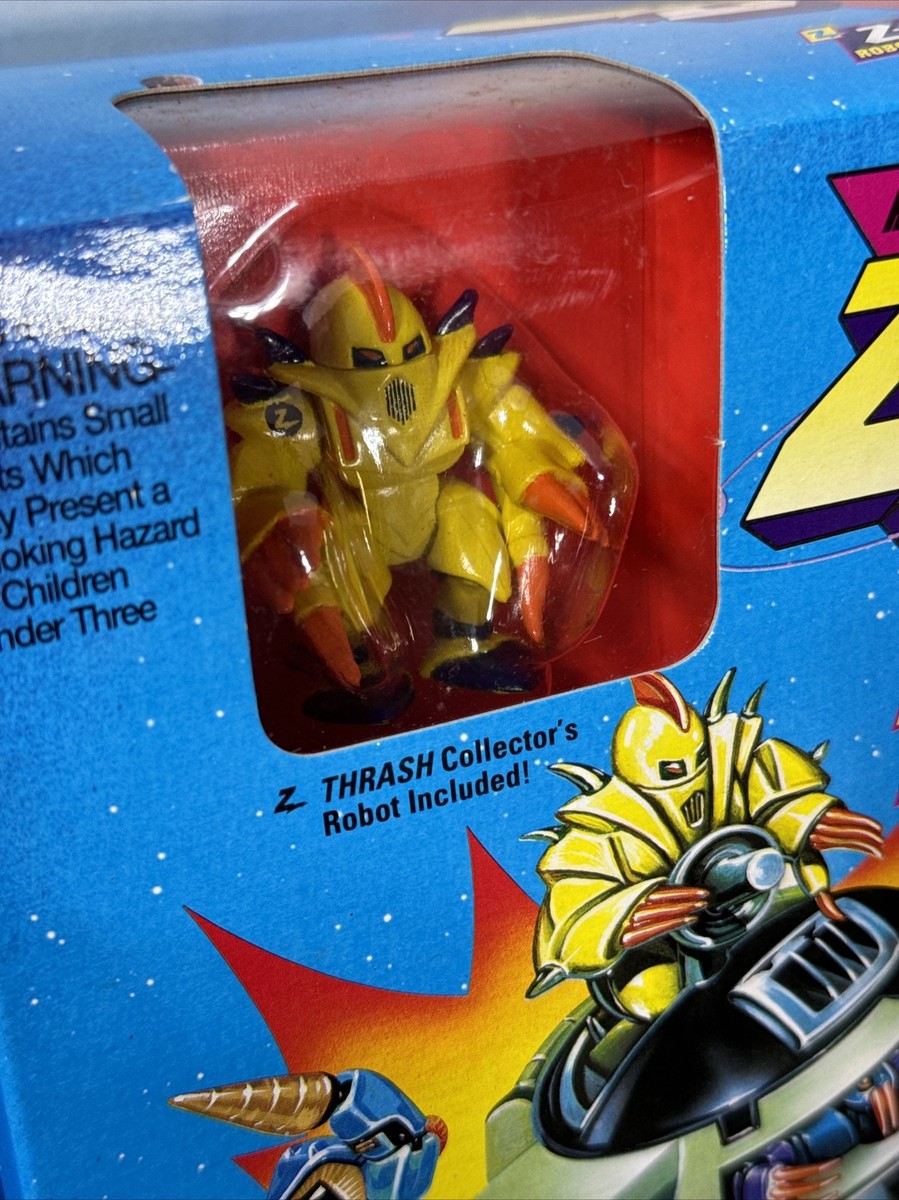 ‥ New Sealed 1993 Z-bots Micro Machines Z-Dome Galoob 65772 w Trash