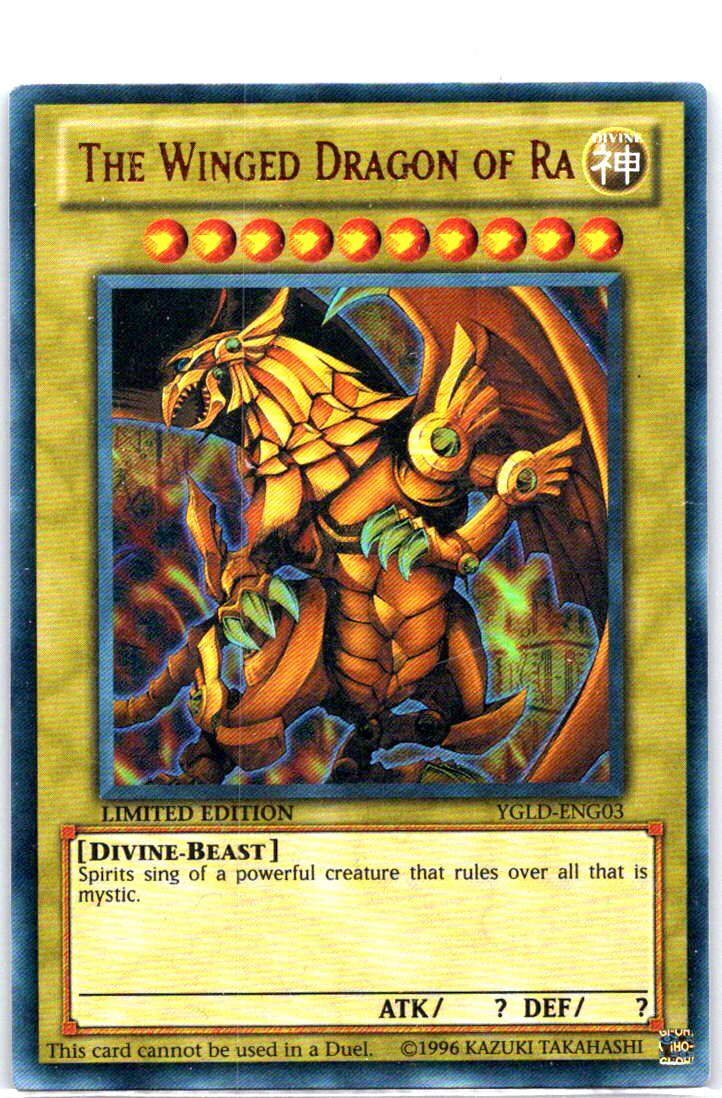 Winged Dragon of Ra Ultra Rare from Yugi's Legendary Decks YGLD-ENG03