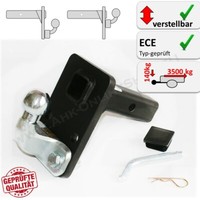 AHK 2” 50X50Mm HöHenverstellbar AnhäNgebock Adapter FüR Dodge Caliber 2006-2012