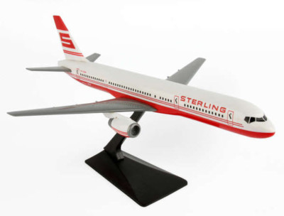 Flight Miniatures Sterling Denmark Boeing 757-200 Desk Top 1/200 Model Airplane