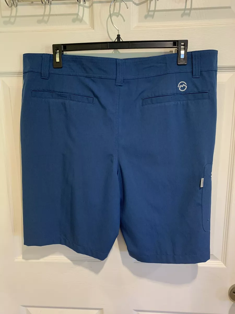 magellan outdoors nwot men s shorts fish gear blue size 40 waist pockets