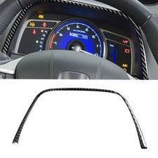 For Honda Civic 8th 2006-2011 Carbon Fiber Interior Instrument Panel Trim Cover