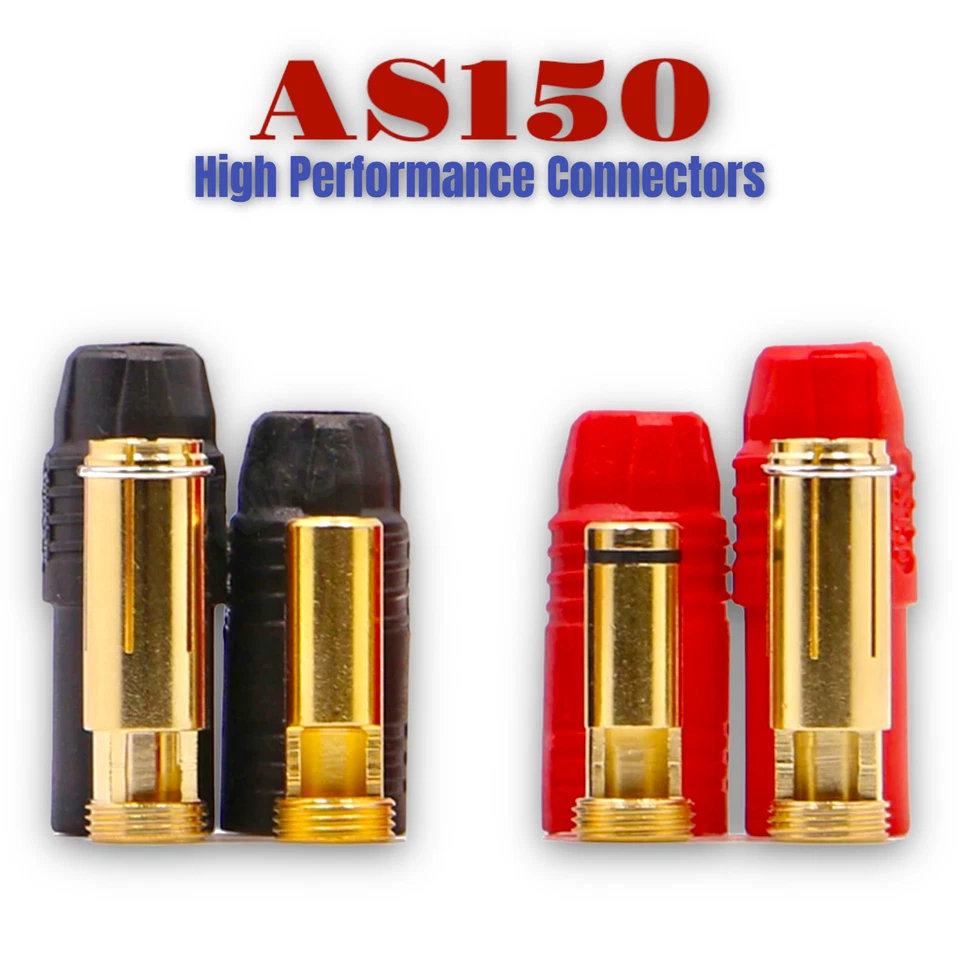 Hochstrom AS150 Antiblitz 7mm Stecker Buchse Goldstecker Plug Connector 1 2 3 4