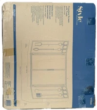 Style Selections 4-Panel Black Powder Coated Fireplace Screen & 4 Piece Tool Set