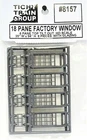 HO Scale Tichy Train Group 8157 18-Pane Top Tilt Out Industrial Window pkg (8)