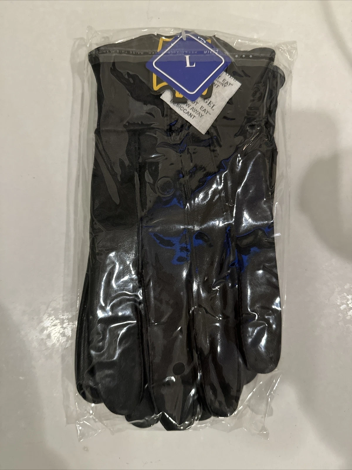 Driving Men's Winter Genuine Black Gloves Soft Luxury Lined Leather Zipper LG WT