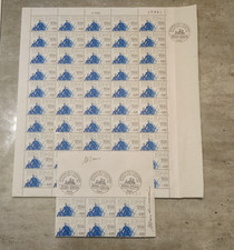 n2549 Timbres 1er jour feuille bloc 1988 Armistice  Signé P.Albuisson M.D Mégret