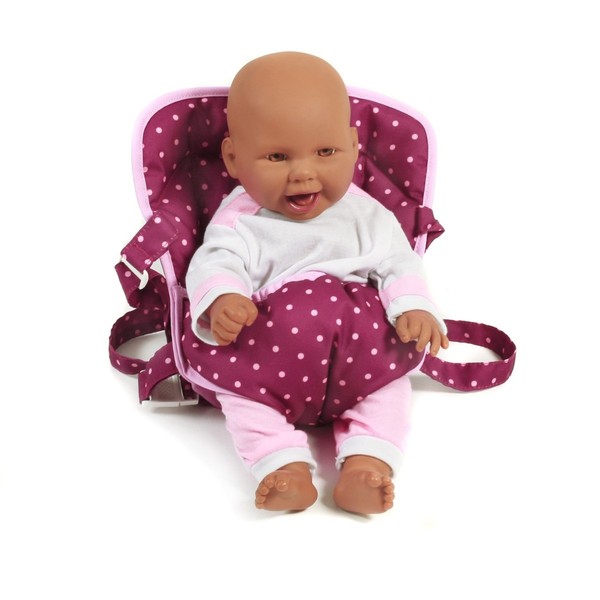 Bayer Chic 2000 Puppen-Tragegurt Dots Brombeere Top-image