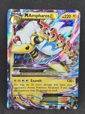 M AMPHAROS EX 28/98 POKEMON CARD (XY ANCIENT ORIGINS SET) HALF ART HOLO