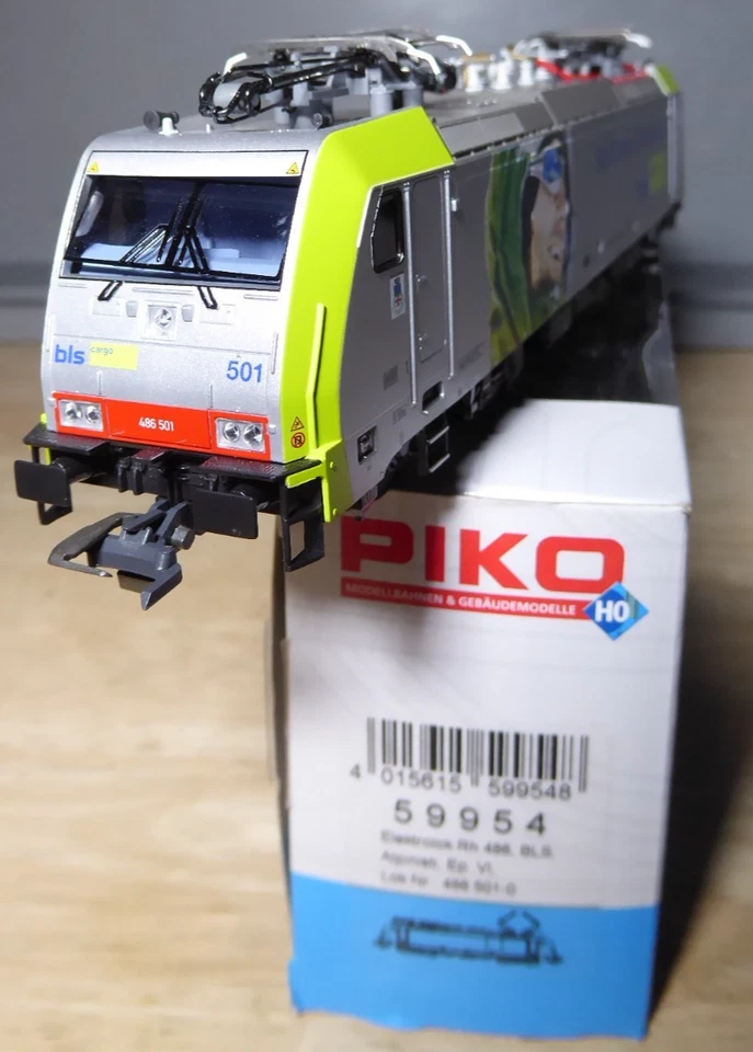 Piko 59954 H0 Locomotive E-Lok Rh 486 BLS Cargo Climbers Epoch 5/19 8/12ftDSS + - Image 4 of 4