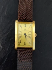 Baume & Mercier 18k Gold Tank Manual Wind  Men's Watch Vintage Rare, Works Great