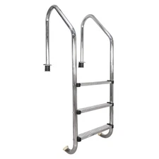 Swimming Pool Ladder, Non-Slip Steps Ladder, 3-Step In-Ground Stainless Steel...