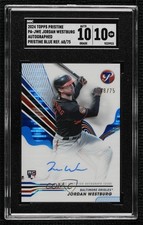 2024 Pristine Blue Pulsar Refractor 68/75 Jordan Westburg SGC 10 GEM Auto 04cw