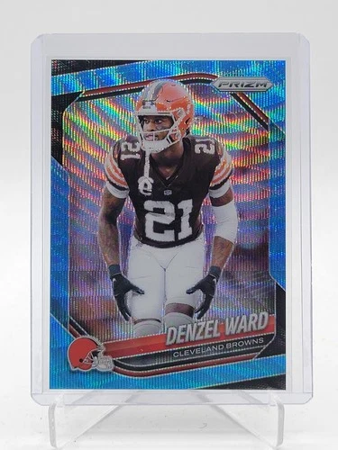 DENZEL WARD 2025 PANINI PRIZM FOOTBALL BLUE WAVE /230 #90 BROWNS Q4274