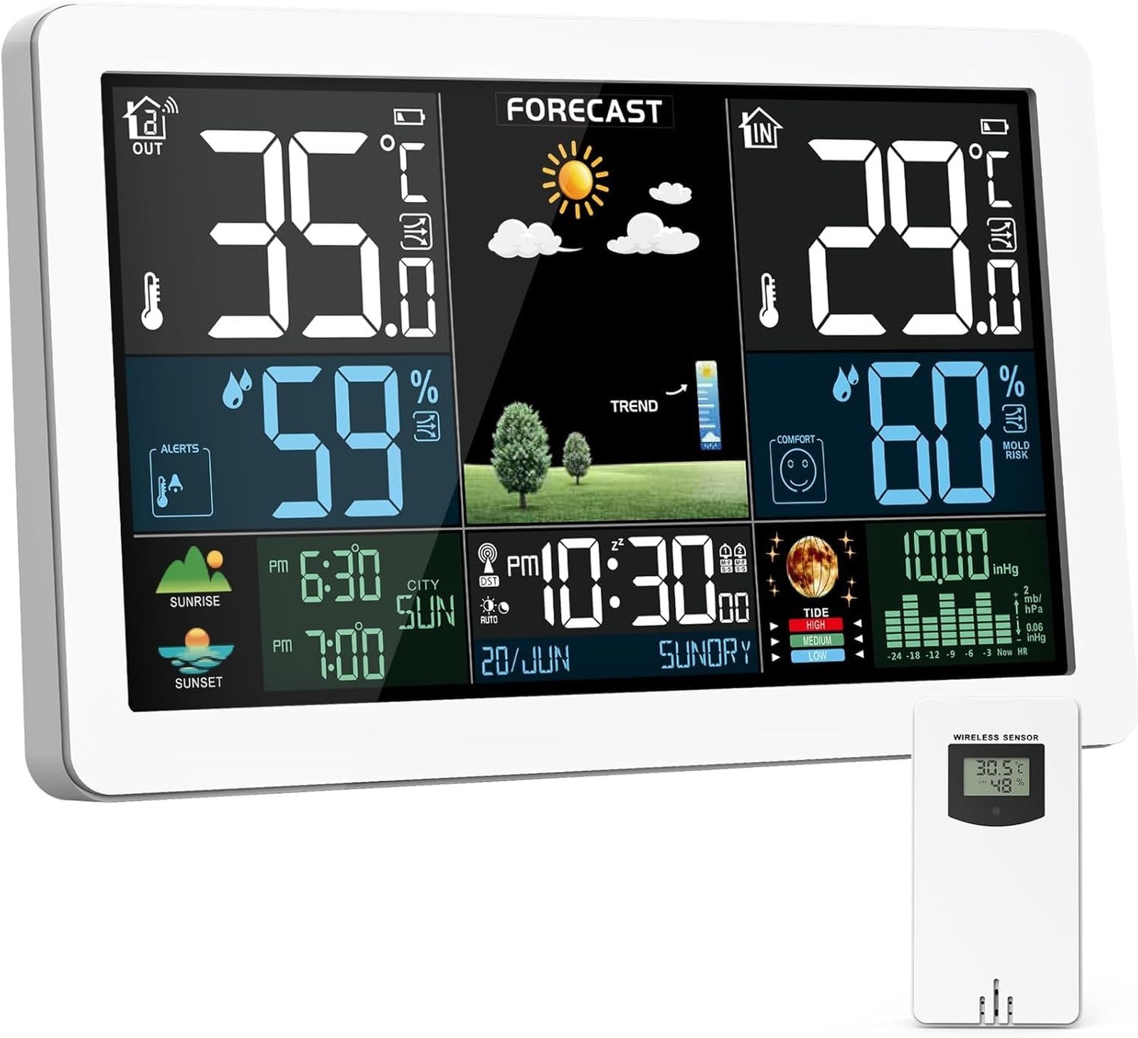 Wireless Indoor Outdoor, Thermometer Wireless With Remote Se