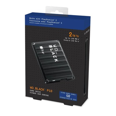 WD_BLACK 2TB P10 Game Drive for Xbox Portable External Hard Drive - Black