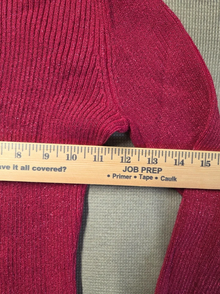 Suéter cuello alto International Concepts para mujer talla P rosa pulóver ajuste superior Foto 4 de 4