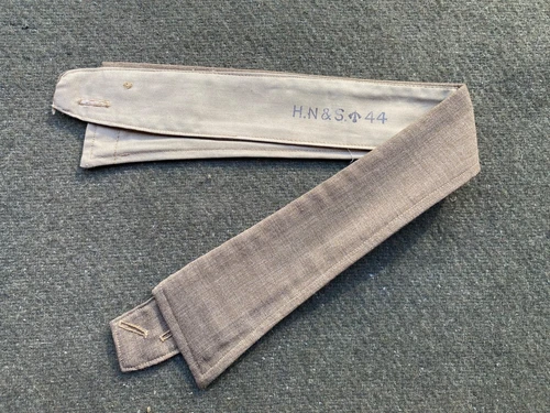 Original WW2 British Army Military Khaki Shirt Collarless Shirt Collar 16" 1944