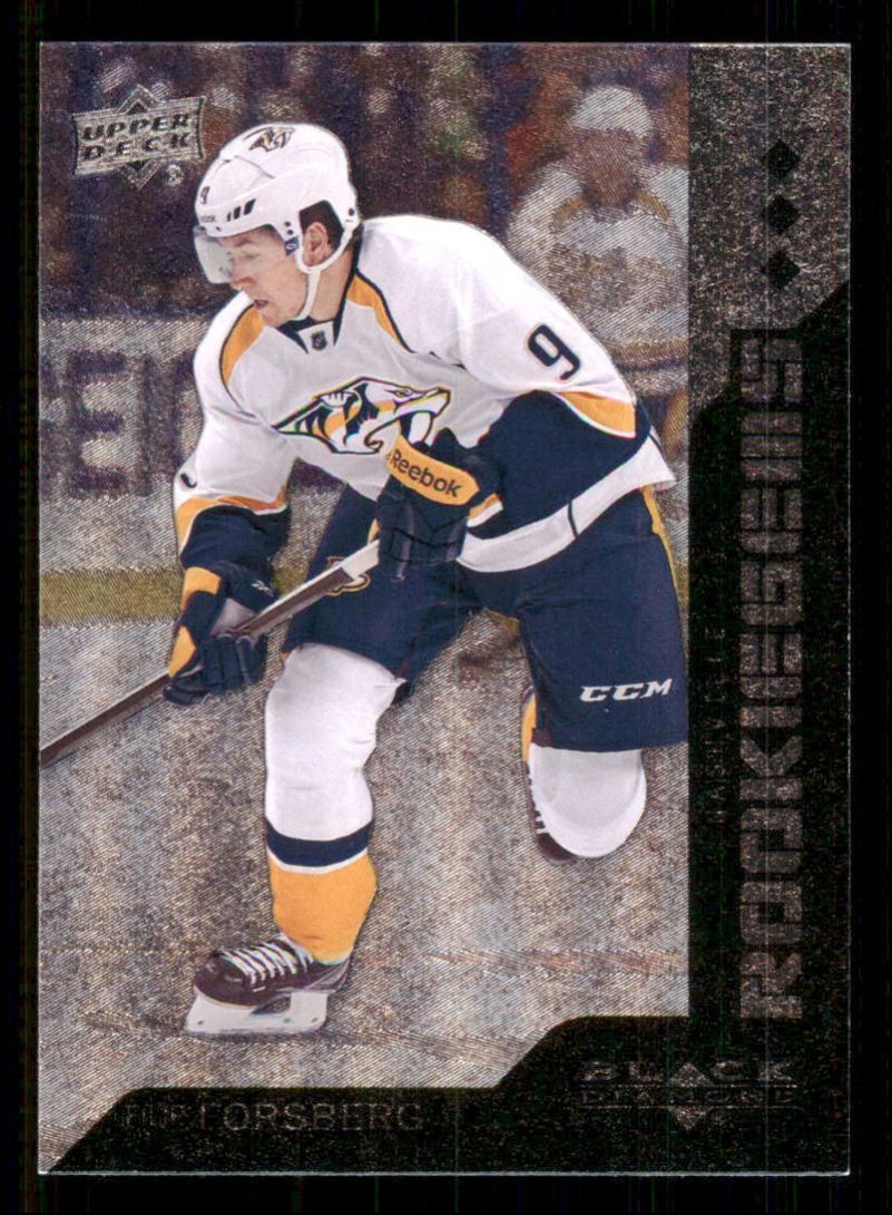 2013-14 Upper Deck Black Diamond Filip Forsberg Rookie Nashville Predators #198