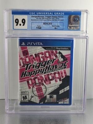 DanganRonpa Trigger Happy Havoc PS Vita Graded CGC 9.9 A++ SEALED POP 1 Promo