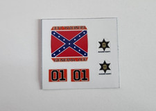 AFX Aurora Charger Dukes Of Hazzard General Lee Reproduction Stickers DIE CUT 