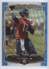 2014 Topps Chrome Blue Wave Refractor David Fales #168 2x3