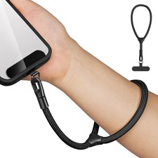 saxsion Hand Wrist Strap Lanyard,Universal Cell Phone Strap, Black