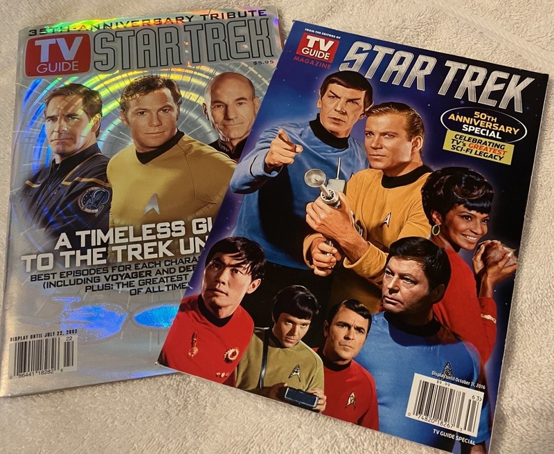 Star Trek TV Guide special issues 35th & 50th anniversary - great condition