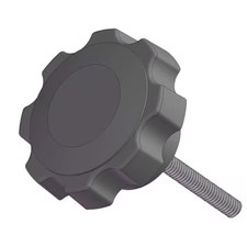 Innovative Components Gn8c1500f7s--21 Fluted Knob Soft Touch With Screw, 1/2-13