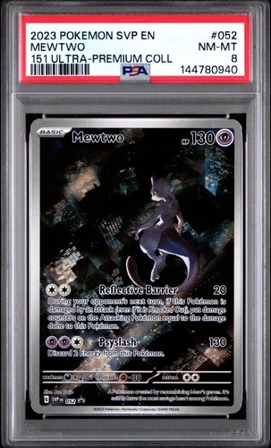 Pokemon TCG Mewtwo 052 151 Promo PSA 8