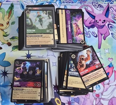 Lorcana 300 Karten Restposten Konvolut Common/unc Holo Foil Legendary, verschiedene Set