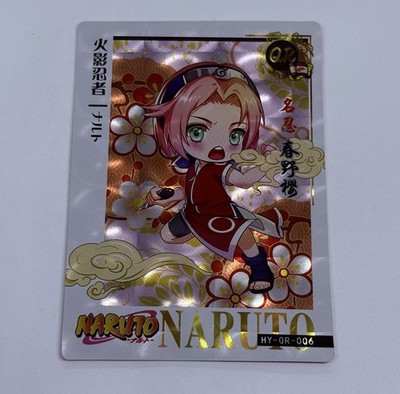 Cute Sakura | Naruto Trading Card 006 Holo 1mm Thick Pearlescent Art Tc12