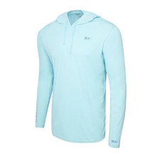 Pelagic VaporTek Hooded Goione Boat UV-Shirt Tahiti Blue
