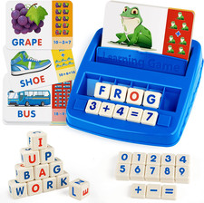 Matching Letter Game, Alphabet Spelling Reading Flash Cards, Math Number Words P