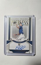 2024 Panini National Treasures - Peerless Signatures Evan Carter EC /99 (AU, RC)