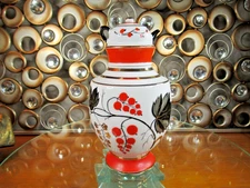 Vintage Lomonosov ( Imperial Porcelain Factor ) " Red Currant" Tea Caddy