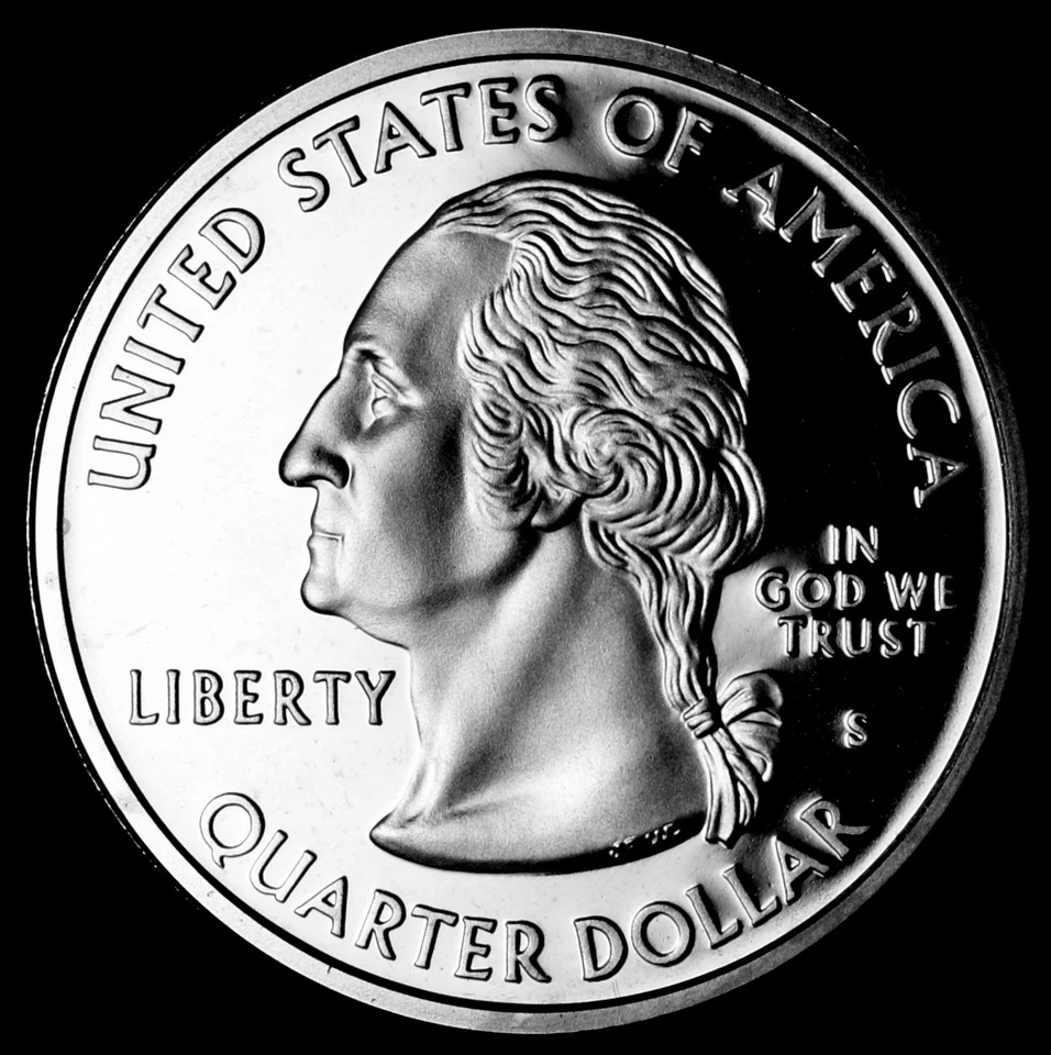 2000 S Massachusetts Mint Silver Statehood Washington Quarter from Proof Set - Image 2 of 2